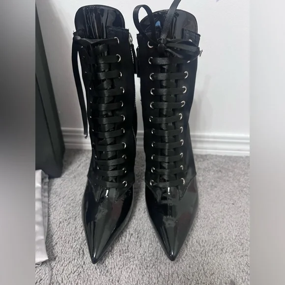 Giuseppe Zanotti stiletto lace up boots - Picture 6 of 11
